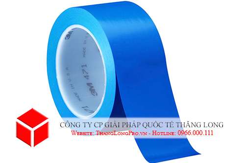 Băng dính dán nền lõi nhựa 3M-471 màu xanh nước biển